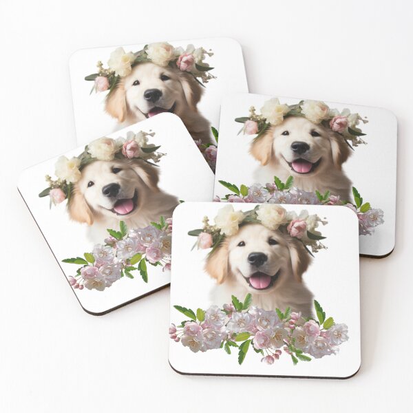 Item preview, Pup with the flowe crown, designed and sold by Dreamtodream.