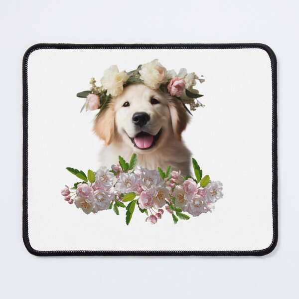 Item preview, Pup with the flowe crown, designed and sold by Dreamtodream.