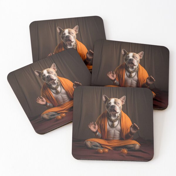 Item preview, American bully meditating designed and sold by the99thstudio.