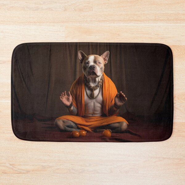 Item preview, American bully meditating designed and sold by the99thstudio.