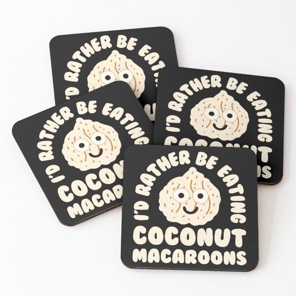 Item preview, Preferiría estar comiendo macarrones de coco - Macarrón de coco designed and sold by TomThornton.
