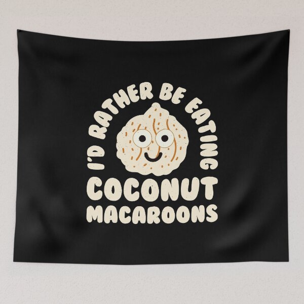 Item preview, Preferiría estar comiendo macarrones de coco - Macarrón de coco designed and sold by TomThornton.