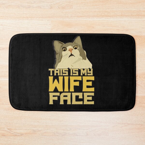 Item preview, THIS IS MY WIFE FACE-WIRED CAT  designed and sold by Lovesicker.