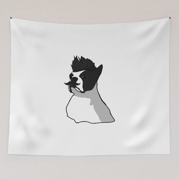 Item preview, FRENCH BULLDOG DOG BLACK HAIR BARBER HAIRDRESSER designed and sold by donpufanft.