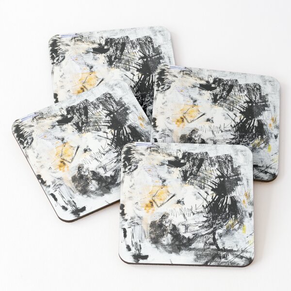 Item preview, Black and white painting abstract designed and sold by LazyLifestyle.