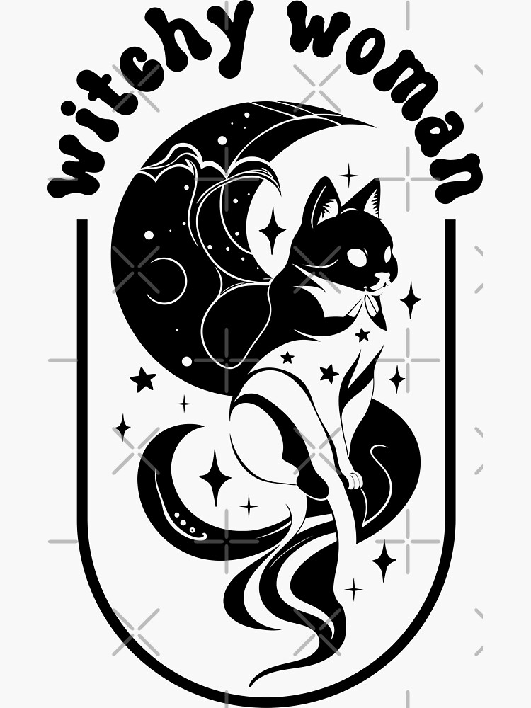 Mystical Cat Journal, Gothic Black Cat Celestial Cat Lined Hardcover  8x5.7