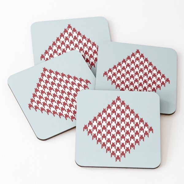 Item preview, Houndstooth Diamond - Red & White designed and sold by Tim Veiga.
