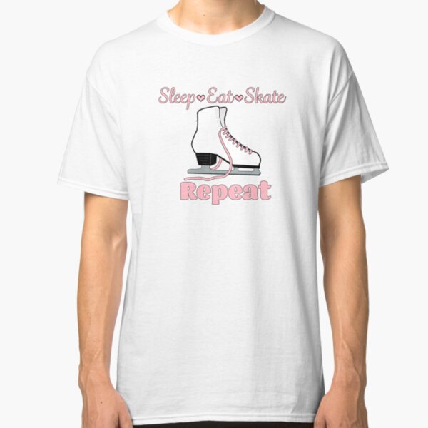 Sleep-Eat-Skate-Repeat in Millennial Pink Design Classic T-Shirt
