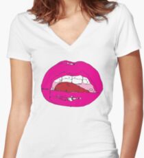 Kiss Kiss Shirt mit V-Ausschnitt