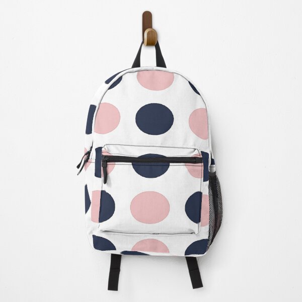 Item preview, NAVY BLUE, BABY PINK and WHITE Symmetrical POLKA DOTS designed and sold by RachelMacht.