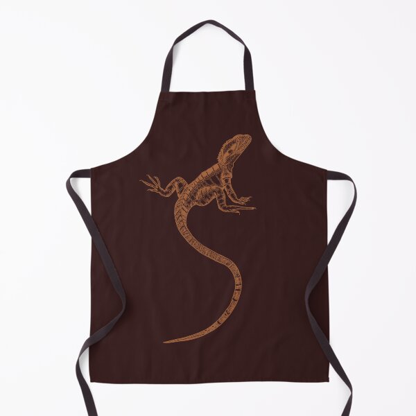 Item preview, Golden Majestic Australian Water Dragon Line Art designed and sold by SteviInkAtelier.