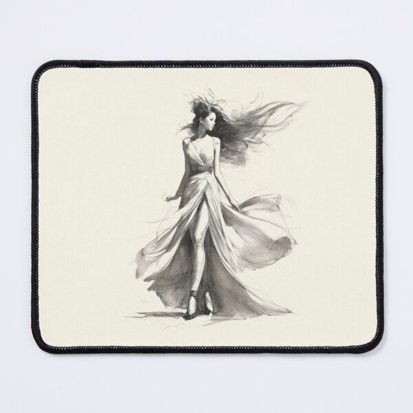 Item preview, Fashion Woman Sketch Art designed and sold by ArtFactoryAI.