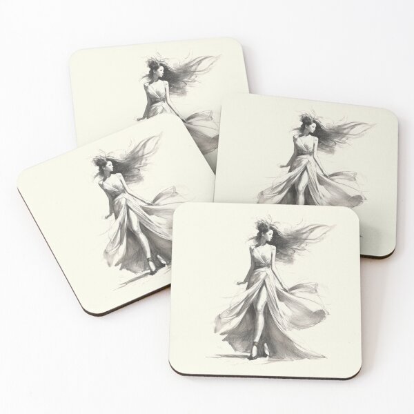 Item preview, Fashion Woman Sketch Art designed and sold by ArtFactoryAI.