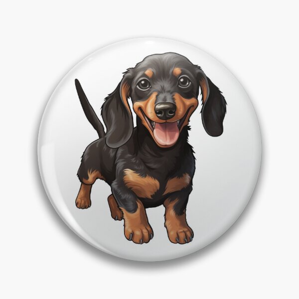 Item preview, Copia de la ilustración linda feliz del perro dachshund designed and sold by SynapseBuzz.