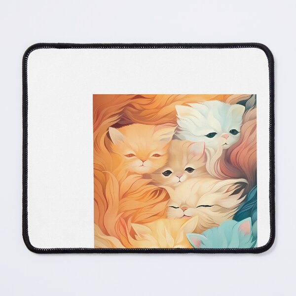 Item preview, a painting of a group of cats with different colors designed and sold by Dark Fantasy Store.