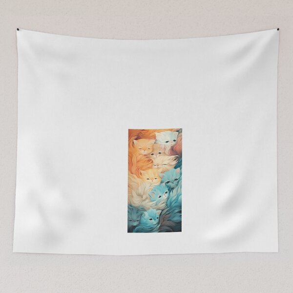 Item preview, a painting of a group of cats with different colors designed and sold by Dark Fantasy Store.