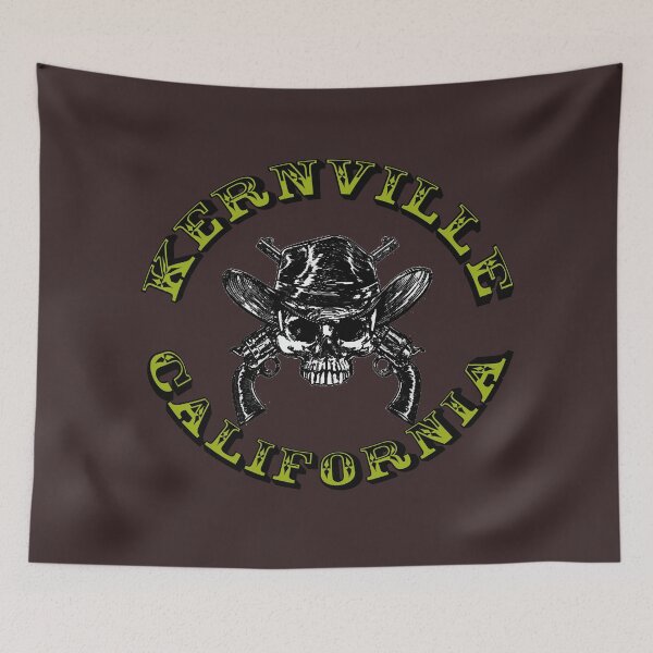 Item preview, Kernville Cowboy Skull Guns Shirt Sticker designed and sold by KrazyDazey.