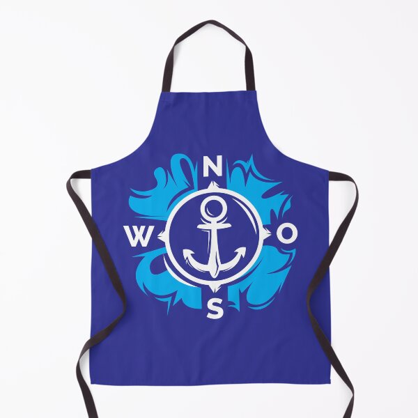 Item preview, Anchor in blue style maritime compass north sea captain designed and sold by AndreMi.