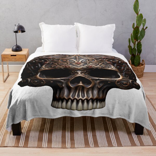 Item preview, Decorative skull digital print designed and sold by dcrc.