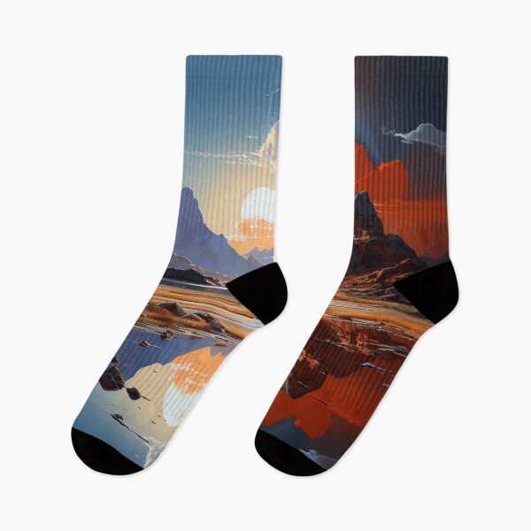 Item preview, mountains,sunrise,reflection,sunset  designed and sold by Desiyuchi.