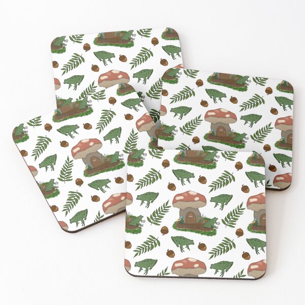 Item preview, Cottage core Frog with coffee white designed and sold by Midwestmama94.