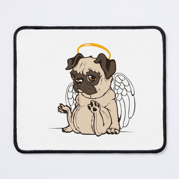 Item preview, Cute Angel Pug  designed and sold by khachiche.