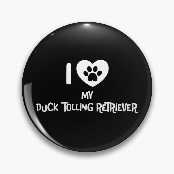 Item preview, I love my duck tolling retriever - white text with pawheart designed and sold by EmeraldeaArt.