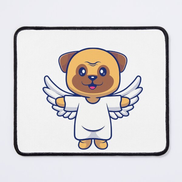 Item preview, Cute Angel Pug designed and sold by khachiche.