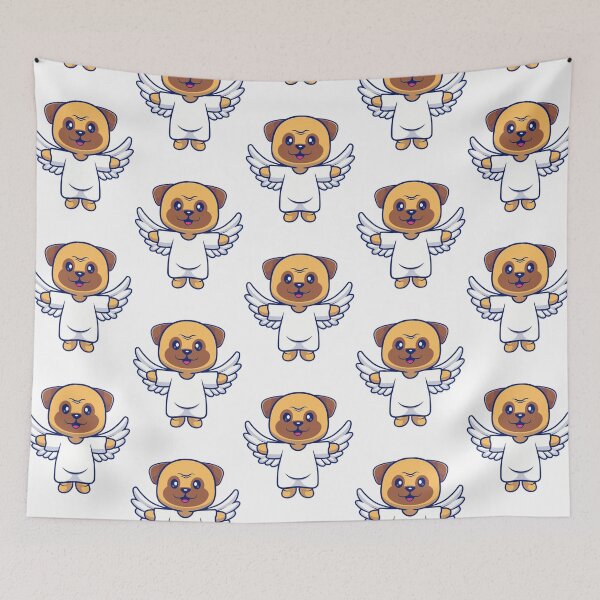Item preview, Cute Angel Pug  designed and sold by khachiche.