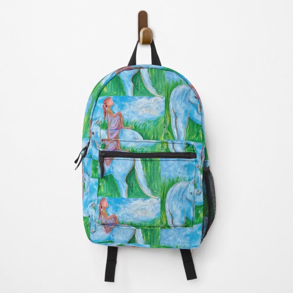 Item preview, Girl looking at the horizon on a white horse designed and sold by Shinetroves.