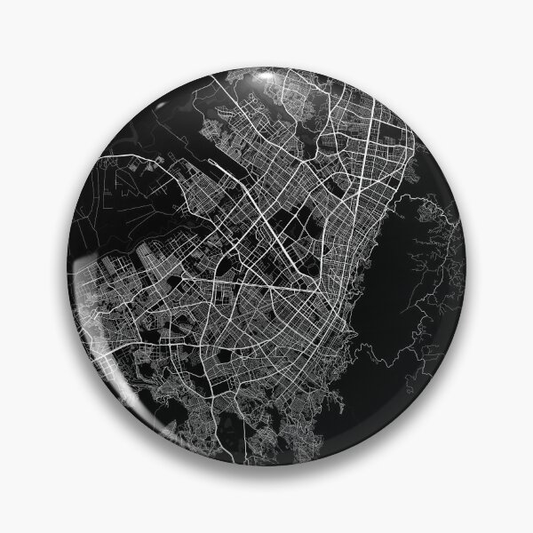 Item preview, Bogota City Map of Colombia - Full Moon designed and sold by deMAP.
