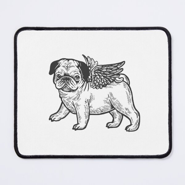 Item preview, Cute Angel Pug designed and sold by khachiche.