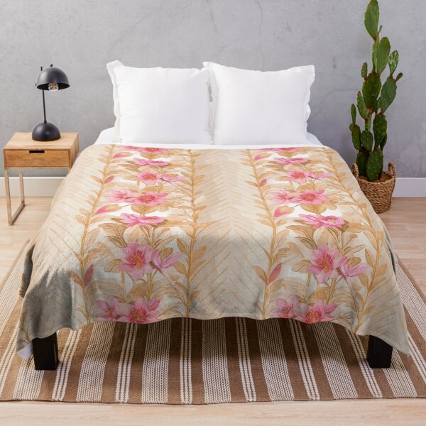 Aperçu de l'œuvre Motif floral rose avec motif chevron créée et vendue par Salahuddin190.