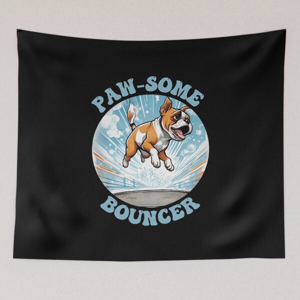Item preview, Trampoline Boxer Dog / Paw Some Bouncer designed and sold by Affyboss6.
