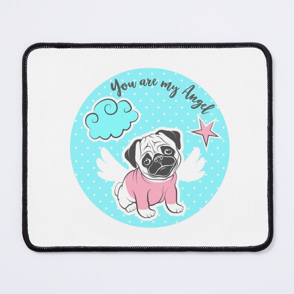 Item preview, Cute Angel Pug designed and sold by khachiche.