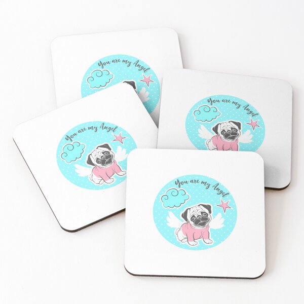 Item preview,  Cute Angel Pug  designed and sold by khachiche.