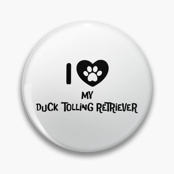 Item preview, I love my duck tolling retriever - black text with pawheart designed and sold by EmeraldeaArt.