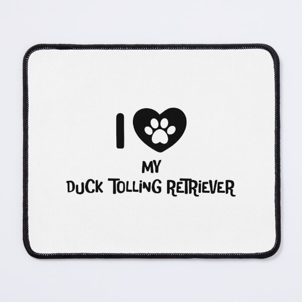 Item preview, I love my duck tolling retriever - black text with pawheart designed and sold by EmeraldeaArt.