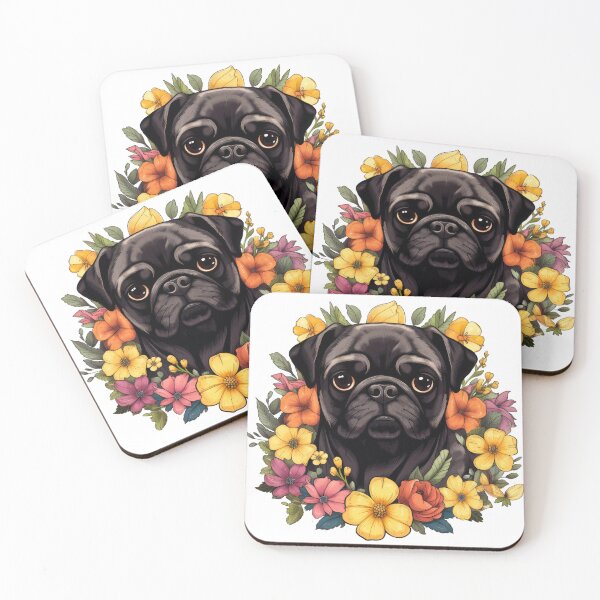 Item preview, Beautiful Black Pug designed and sold by ZombieLH.