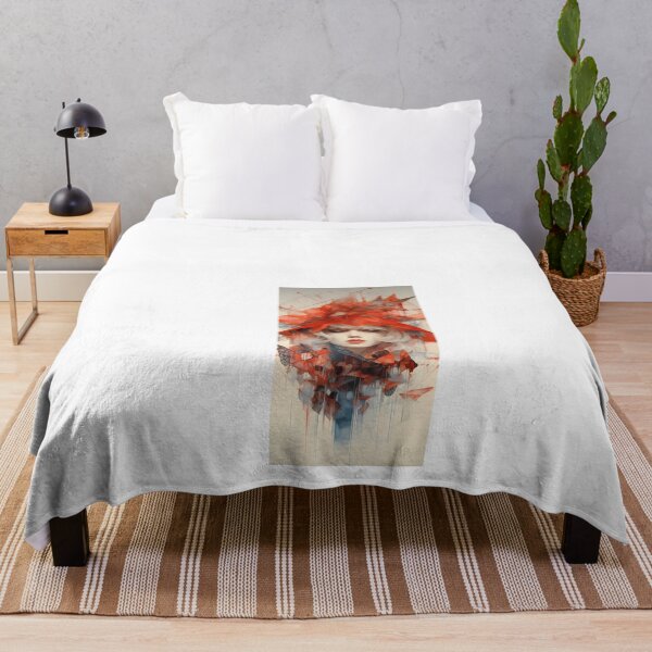 Item preview, a painting of a woman wearing a red hat designed and sold by Dark Fantasy Store.