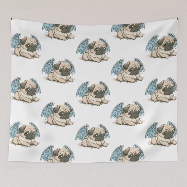 Item preview, Sad Angel Pug  designed and sold by khachiche.