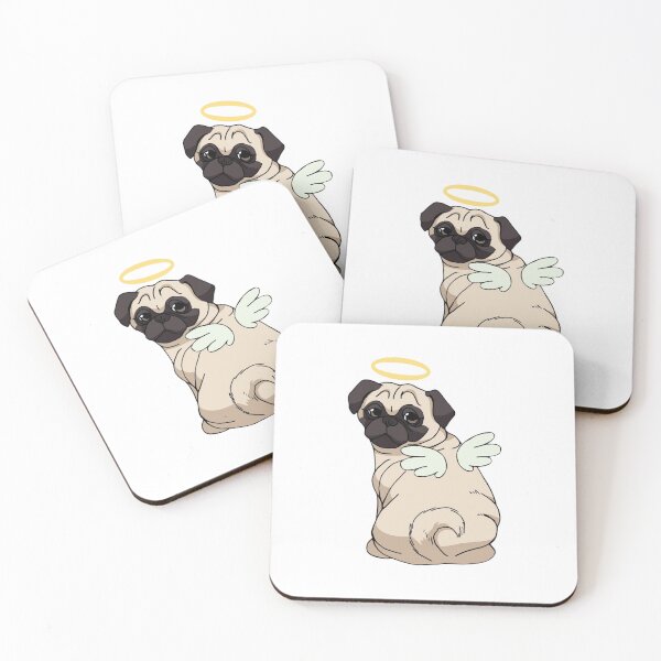 Item preview, Cute Angel Pug  designed and sold by khachiche.