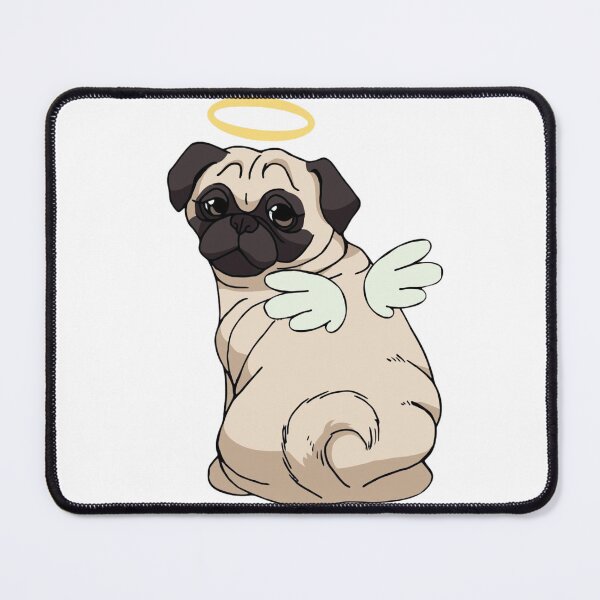Item preview, Cute Angel Pug designed and sold by khachiche.