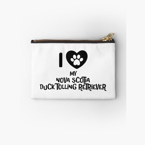 Item preview, I love my nova scotia duck tolling retriever - black text with pawheart designed and sold by EmeraldeaArt.
