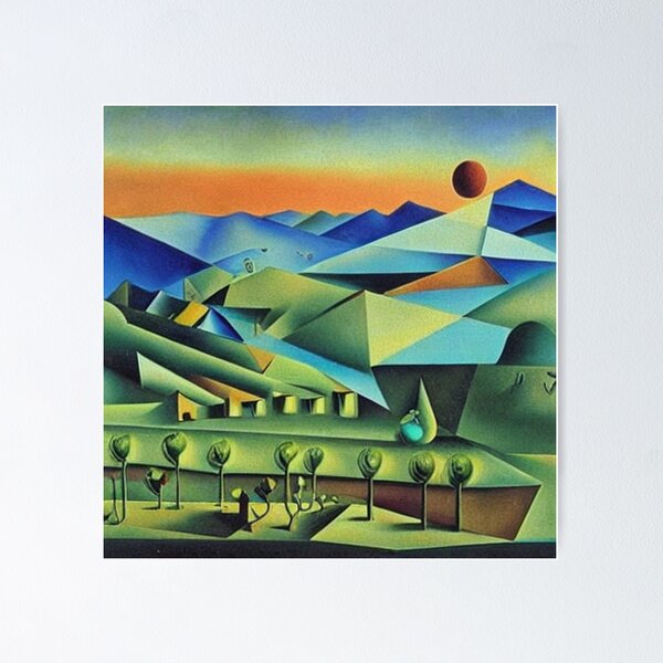 Item preview, Orchard with mountains designed and sold by George Hutton Hunter.