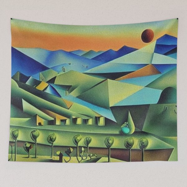 Item preview, Orchard with mountains designed and sold by George Hutton Hunter.