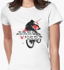 Mountain bike Women's Fitted T-Shirt