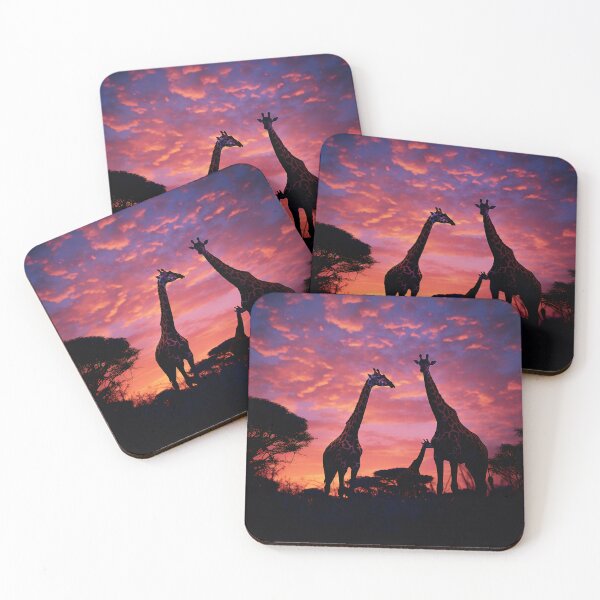 Item preview, A Serene Silhouette: A Giraffe in the African Sunset designed and sold by Brendon987.