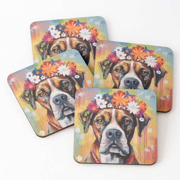 Item preview, Daisy Crowned Boxer designed and sold by Ivan  Guaderrama.