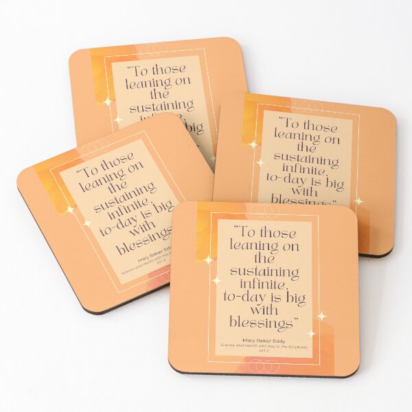 Item preview, "Sustaining infinite..." Mary Baker Eddy quote designed and sold by Margaret Perry Designs.